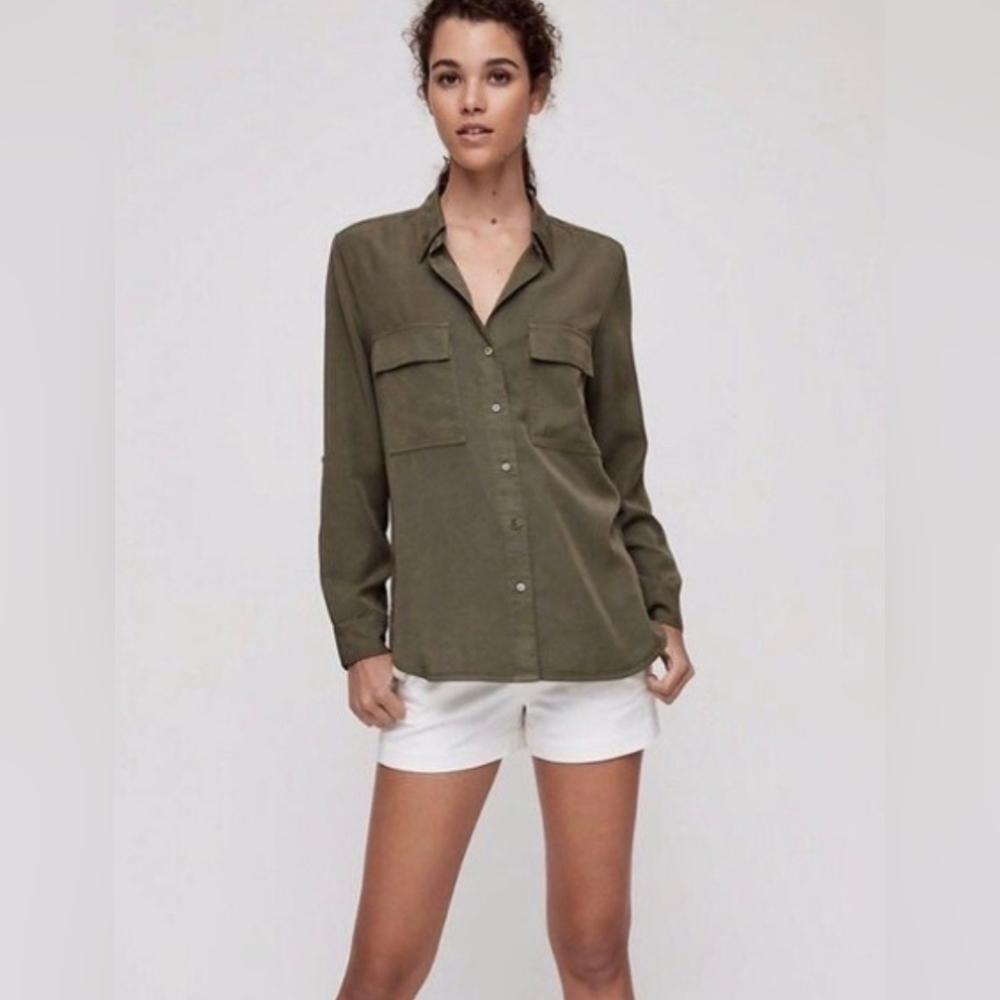 Babaton Olive Green Blouse